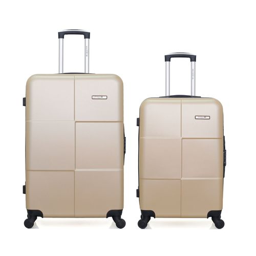 BLUESTAR - Lot de 2 - Valise grand format et valise weekend MIAMI