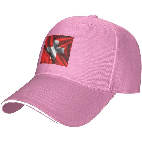 Casquette De Baseball Pantone Drapeau De La Suisse Pour Hommes Et Femmes, Chapeau Décontracté En Langue De Canard