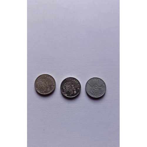 Trois Pieces 1 Peseta 1990,1992 Et 1994 Republique Espana