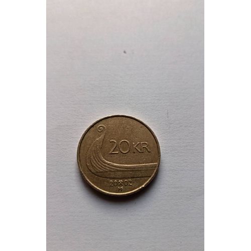 Piece 20 Kr 2002 Harald V Borges Konge
