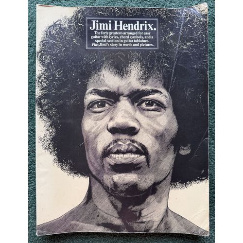 Jimi Hendrix - The Forty Greatest-Arranged For Easy Guitar With Lyrics & Chords Symbols (1978)