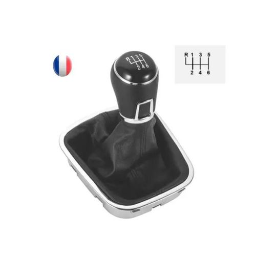 Pommeau Soufflet Levier 6 Vitesses Pour Polo V 6r 6c (2009 À 2017) Polo 5 (Diam 12mm)