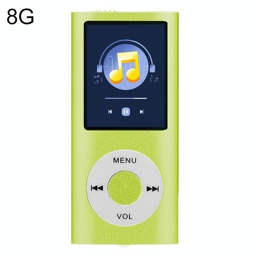 Lecteur MP4 Écran TFT 1.8 Pouces 8G TF Carte Écouteurs Câble Bleu Vert YONIS