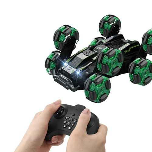 Voiture Télécommandée 8 Roues Drift Stunt Avec Spray Et Gestes Sensibles Vert YONIS