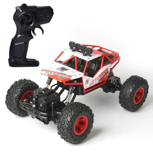Voiture Télécommandée Tout-Terrain 4x4 Enfant Avec Pneus Antidérapants Rouge YONIS