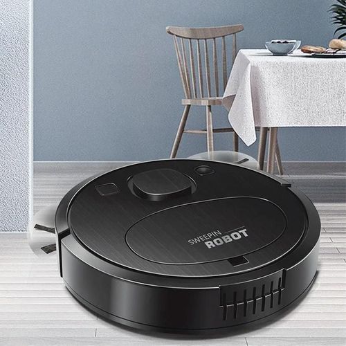 Robot Aspirateur Intelligent USB Chargement Automatique Nettoyage Silencieux Blanc Noir YONIS