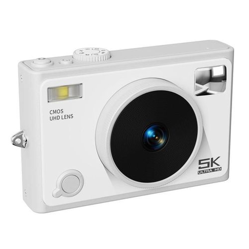 Appareil Photo Numérique 5K 72MP WiFi Zoom 18X Auto Focus Pour Étudiants Blanc YONIS