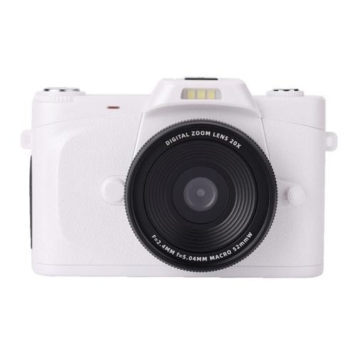Appareil Photo Numérique 68MP 4K Zoom 20x Écran Flip Idéal Voyage Étudiant Blanc YONIS