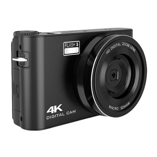 Appareil Photo Numérique 4K HD 64MP Écran Tactile Anti-Tremblement Vlogging Blanc YONIS