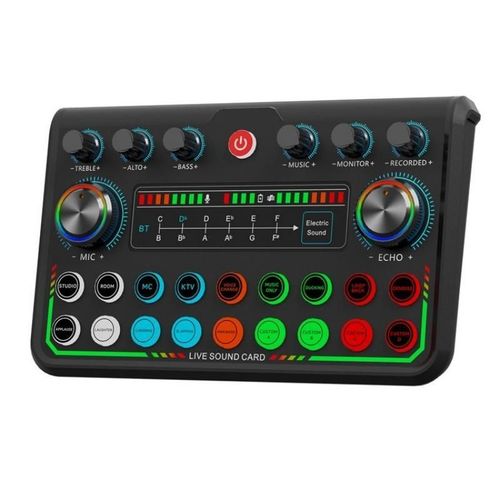 Table De Mixage Audio Portable Pour Streaming Et Podcast Avec Réduction De Bruit YONIS
