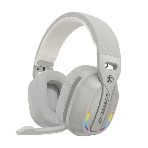 Casque Bluetooth 5.4 Sans Fil Pour Gaming Avec Lumières RGB Et Longue Autonomie Gris YONIS