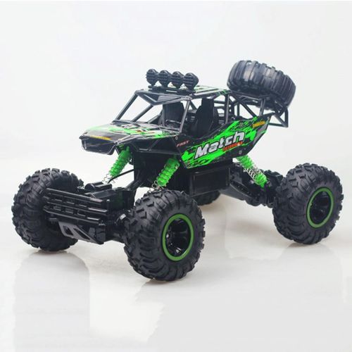 Voiture Télécommandée Tout-Terrain 4x4 Enfant Puissante Et Robuste 37cm Verte Vert YONIS