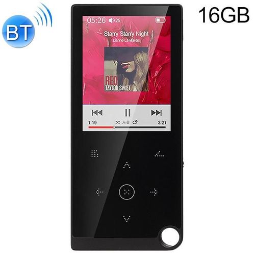 Lecteur MP4 Bluetooth Écran Tactile 2.4 Pouces 16GB Audio Vidéo Haute Qualité Noir YONIS