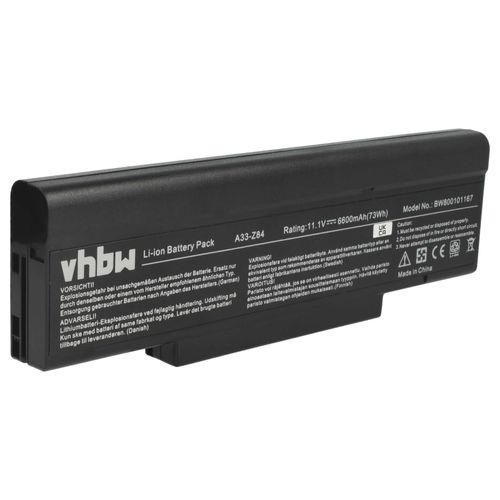 vhbw Batterie remplacement pour S9N-0362210-CE1 pour ordinateur portable (6600mAh, 11,1V, Li-ion)
