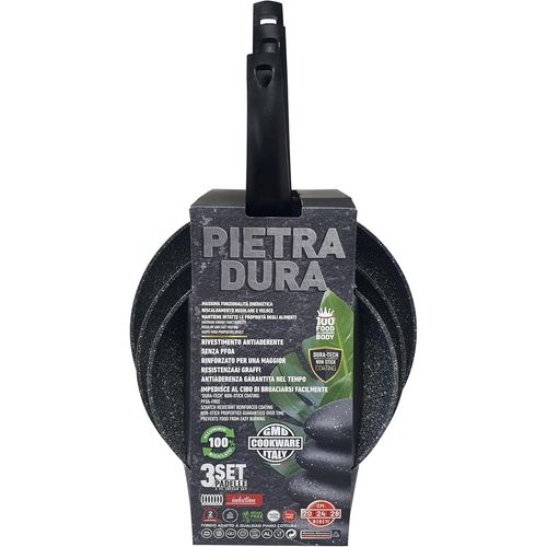 Checarzhn--No1-Lot De 3 Poêles En Pierre Antiadhésive Pour Cuisine ¿ Set De Casseroles Différentes Tailles ¿ Poêles Antiadhésives ¿ Poêles À Induction ¿ Poêles Pour Viande Et Poisson