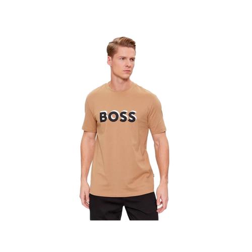 T Shirt Boss Tiburt Homme Marron