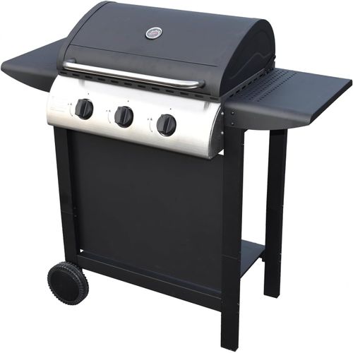 CHECARZHN--NO1-Barbecue Gaz Hawaï - 3 Brûleurs 8,4 Kw Butane/Propane - 2 Tablettes - Garanti 2 Ans