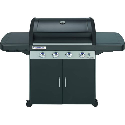CHECARZHN--NO1-Barbecue À Gaz Class 4 Ld Plus, 4 Brûleurs, Puissance 12.8Kw,Système De Nettoyage Facile Instaclean, Grille Et Plancha En Fonte Double Émaillage, 2 Tablettes Latérales