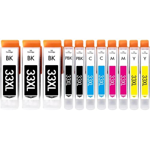 33XL Cartouche d'encre Compatible avec Epson 33 XL Cartouche Couleur (11 Pack), pour Expression Premium XP-900 XP-830 XP-7100 XP-645 XP-640 XP-635 XP-630 XP-540 XP-530