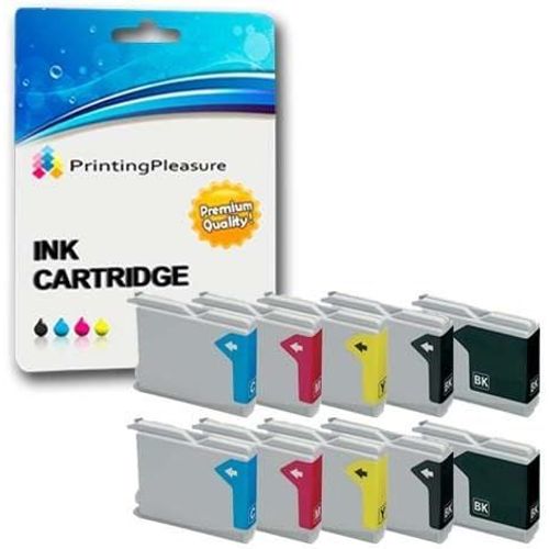 10 Cartouches d'encre compatibles pour Brother DCP-130C 135C 150C 260C 330C 350C 357C 540CN 560CN 750CW 770CW Fax-1355 1360 1460 1560 2840C MFC-235C 240C 440CN 465CN 680CN 5460CNW | LC1000 LC970
