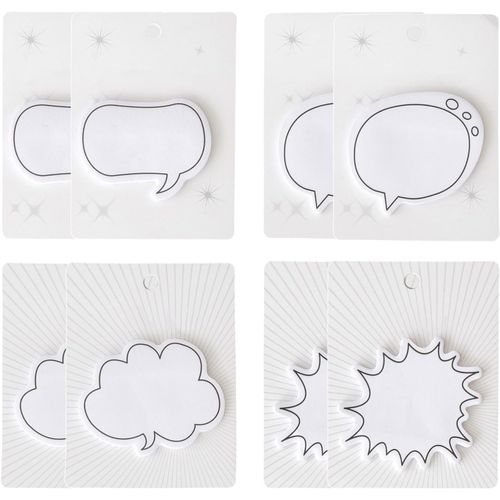 Lot De 240 Notes Autocollantes Avec Bulles De Parole, Notes Autocollantes, Notes Mignonnes, Notes À Bulles Dans Différentes Formes De Conversation, Convient Pour Le Bureau, Les Réunions, Les Notes (4