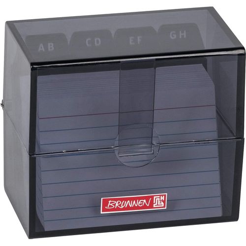 Index Card Box 8 X 7.5 X 4.8 Cm For A8 Index Cards Polystyrene Onyx Colour Code