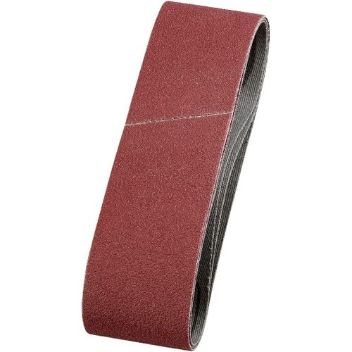 Bandes abrasives 40x303 mm en corindon supérieur avec grain 150, encollage spécial et toile de coton flexible pour le ponçage moyennement fin du bois et du métal