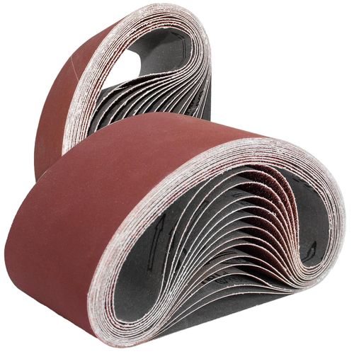 8 pièces Bandes abrasives 75 x 510 mm. Ensemble de Bandes Abrasives,pour ponceuses à bande, métal,bois,polissage (120 Grain)