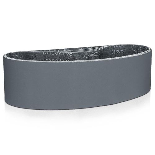 Lot de 5 bandes abrasives 100 x 915 mm 600 grains en carbure de silicium pour le polissage et le dérouillage du métal