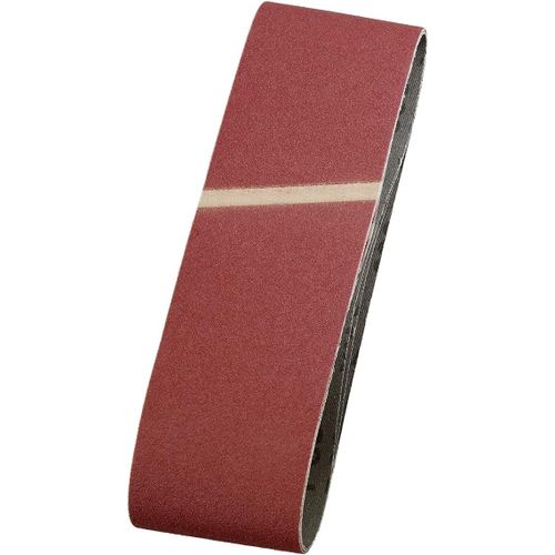 Bandes abrasives 75x533 mm en corindon supérieur de grain 240, encollage spécial et toile de coton flexible pour le ponçage fin du bois et du métal