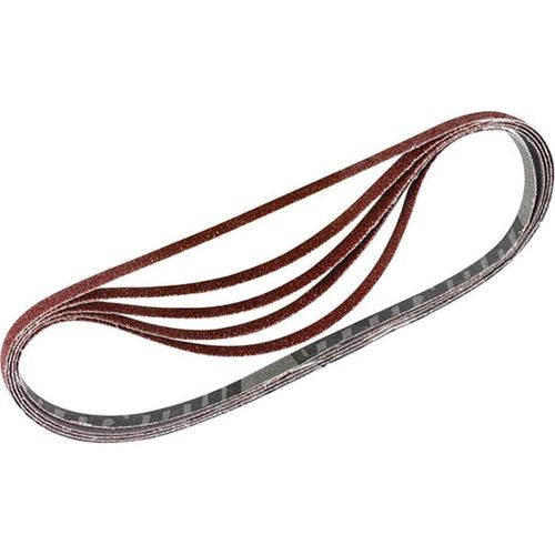 Bandes abrasives 9x533 mm rouge pour bois et métal Grain 40 (5 pcs) - MAKITA P-43256