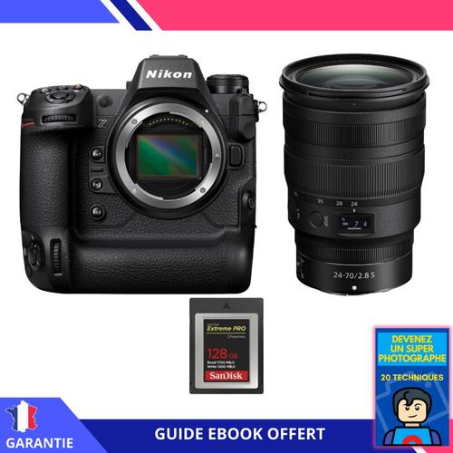 Nikon Z9 + Z 24-70mm f/2.8 S + 1 SanDisk 128GB Extreme PRO CFexpress Type B + Ebook 'Devenez Un Super Photographe' - Hybride Nikon