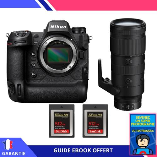 Nikon Z9 + Z 70-200mm f/2.8 VR S + 2 SanDisk 512GB Extreme PRO CFexpress Type B + Ebook 'Devenez Un Super Photographe' - Hybride Nikon