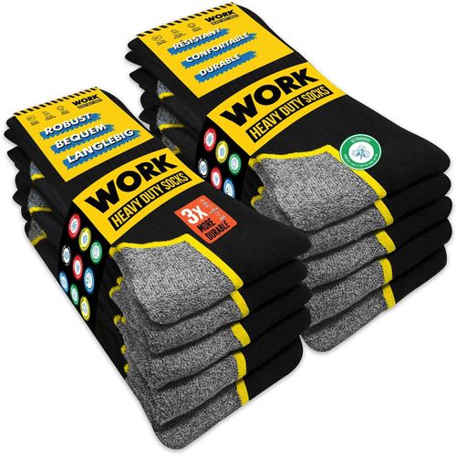 Chaussettes De Travail Homme 10 Paires, Work Socks Lot De 10 Paires