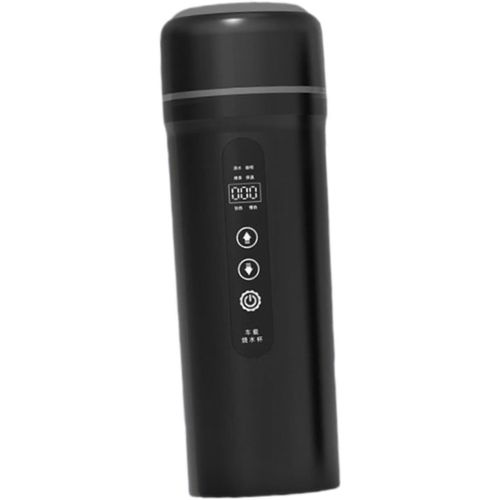 Bouilloire Électrique Pour Voiture 12 V/24 V - Chauffe-Tasse À Eau C - Bouilloire De Voyage Pour Préparer Du Café En Plein Air, Noir