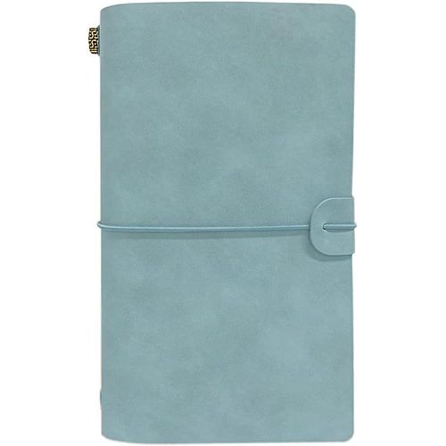 Cuir Vintage Journal Agenda(20 Cm*12 Cm) Carnet De Notes Rechargeable Avec Séparation, Bloc-Notes Avec Des Pages Blanches, Idéal Pour Cadeaux, Voyages, D'écriture Et De L'esquisse