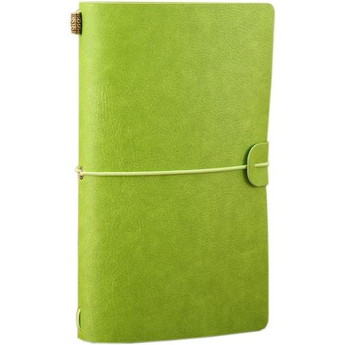 Cuir Vintage Journal Agenda(20 Cm*12 Cm) Carnet De Notes Rechargeable Avec Séparation, Bloc-Notes Avec Des Pages Blanches, Idéal Pour Cadeaux, Voyages, D'écriture Et De L'esquisse