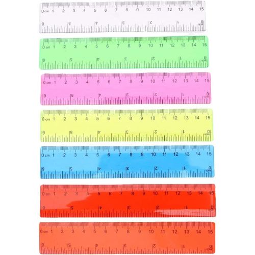 7 Règle Douce De 15 Cm, Règle Créative, Flexible, Papeterie, Règle D¿École