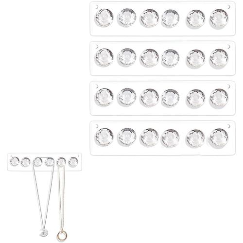 Porte Bijoux Mural, 4 Pièces Présentoirs À Bijoux, Porte-Boîte À Bijoux Vintage, Organisateur De Bijoux, Supports À Bijoux, Crochets Mural Pour Collier, Bagues, Bracelets Et Boucles Doreilles, 170mm