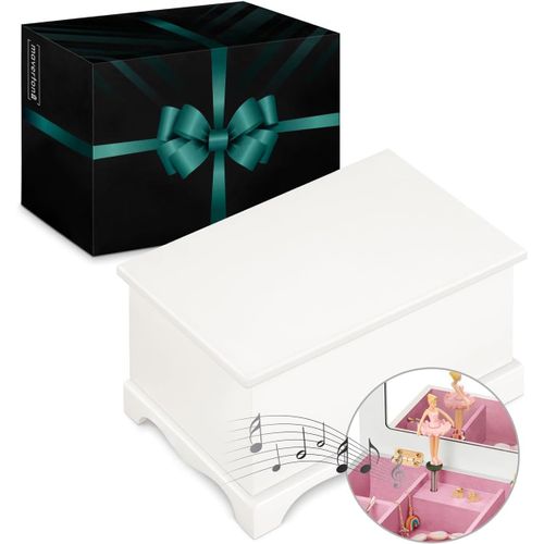 Boîte À Bijoux Musicale Pour Fille - 17X11X9 Boîte À Musique Ballerine Pour Bébé - Rangement Bijoux - Pour Anniversaire Dun Enfant - Coffret Bijoux Pour Enfants - Deco