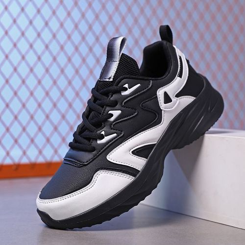 Chaussures Running Femme Cuir Imperméable - Léger Étudiant Dad Shoes Automne