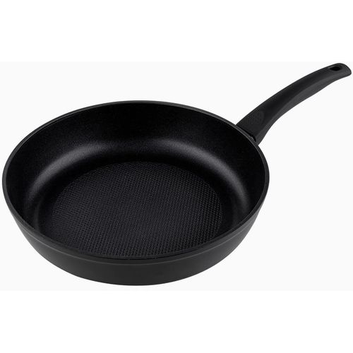 CHECARZHN--NO1-Poêle Antiadhésive I Diamètre - 26 Cm I Poêles À Frire Silver Perfetto I Poêle En Aluminium I Cuisinières En Tous Genres - Induction, Gaz, Plaque Électrique I Couleur Noir