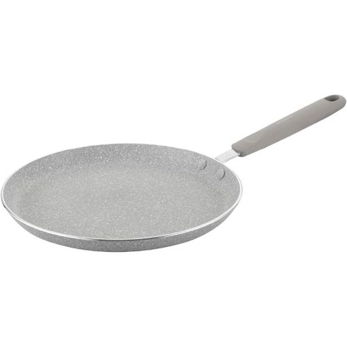 CHECARZHN--NO1-Poêle Antiadhésive I Diamètre - 25 Cm I Poêles À Frire Sandy Organic I Poêle En Aluminium I Cuisinières En Tous Genres - Induction, Gaz, Plaque Électrique I Couleur Gris