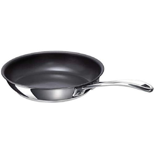 CHECARZHN--NO1-12068384 Chef Poêle À Frire En Acier Inoxydable Intérieur Revêtu 28 Cm, Argenté