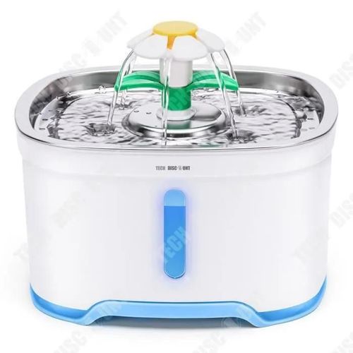 Abreuvoir Automatique - Td® - Électrique - Acier Inoxydable - 2.5l - Pour Chien