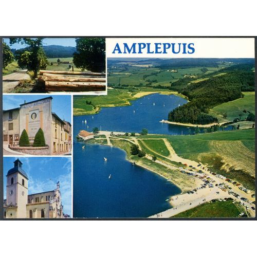 Carte Postale Lac Des Sapins, Communes De Cublize Et De Ronno, Rhône, L'Église, Maison De Barthélemy Thimonier, Inventeur De La Machine À Coudre , Le Col Du Pilon