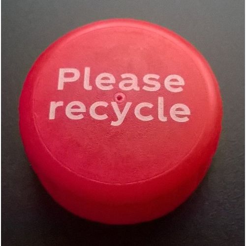 Luxembourg Capsule Plastique À Visser Coca Cola Rouge Benelux Please Recycle