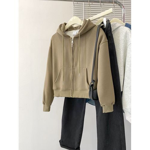 Sweat-Shirt En Pur Coton Pour Femme, Costume Printemps Et Automne, Cardigan, Veste, Hauts, Vêtements Pour Femmes De Grande Taille