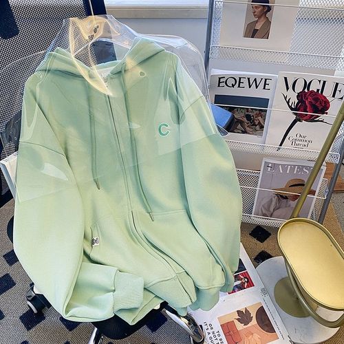 Pull En Pur Coton Pour Femme, Veste Cardigan Brodée À Capuche Fine, Printemps Et Automne, Grande Taille, Vêtements Pour Femmes