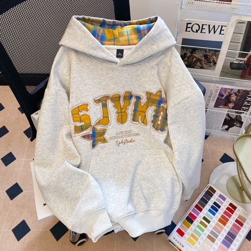 Sweat-Shirt À Capuche Pour Femme, Motif Floral Brodé, Début Du Printemps
